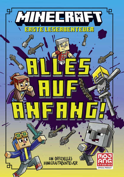 Buchcover von 'Minecraft Erste Leseabenteuer – Alles auf Anfang!' - Gebundene Ausgabe von Caleb Zane Huett