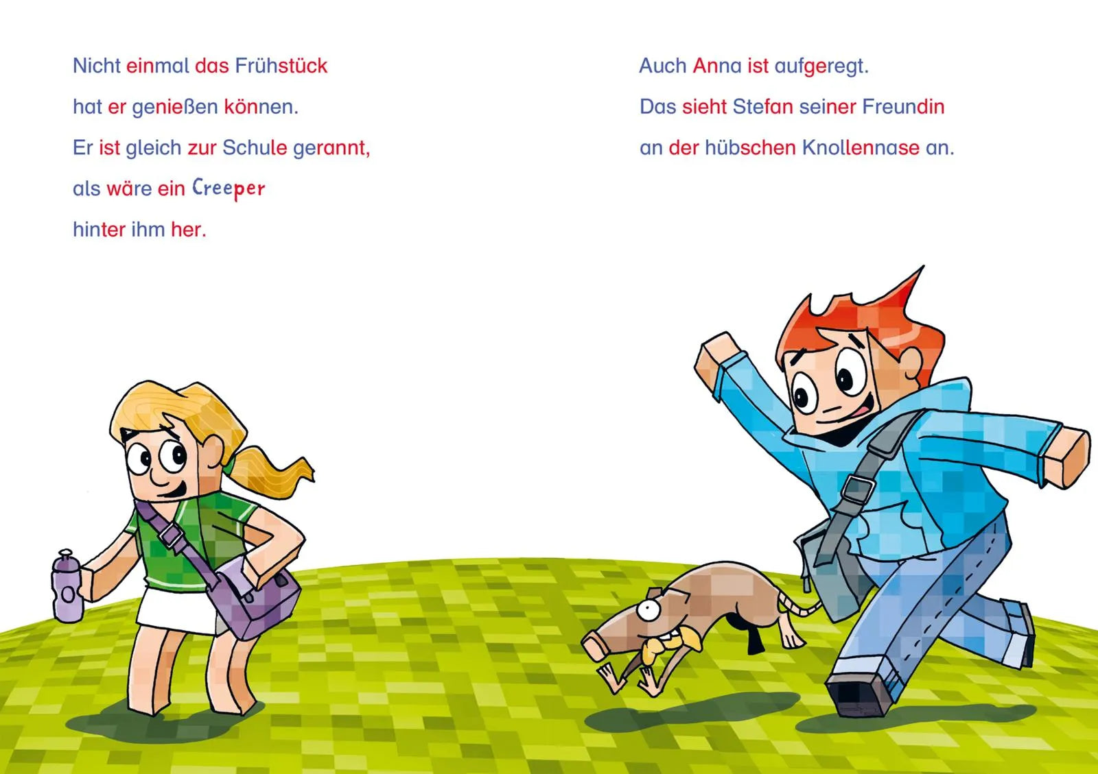 Heiko Wolz - Minecraft Silben-Geschichte: Abenteuer – bis die Schule wackelt!