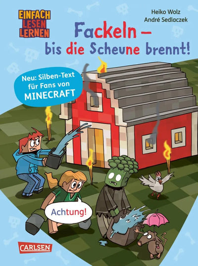 Minecraft Silben-Geschichten: Fackeln - bis die Scheune brennt!