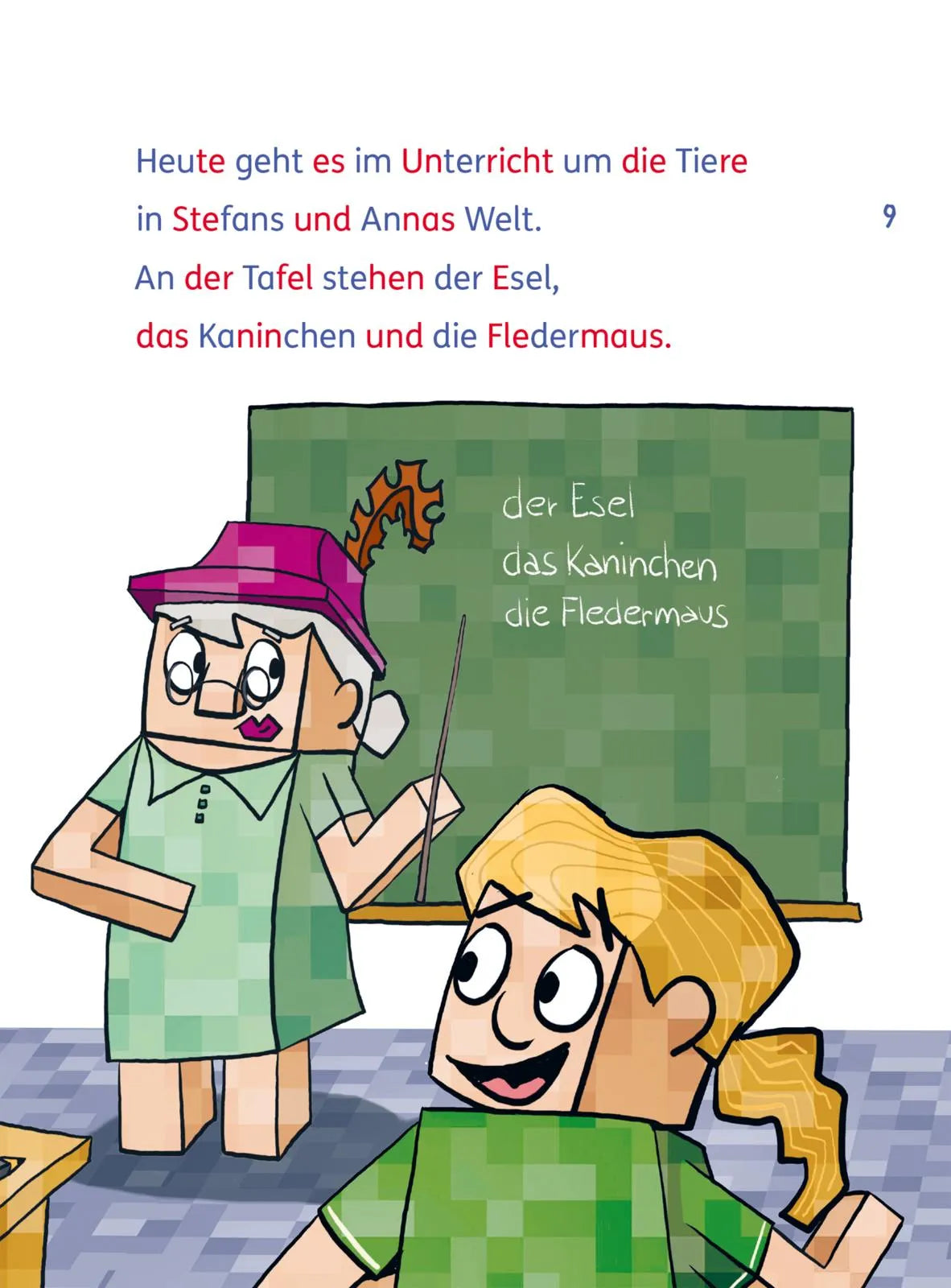 Detailansicht: Minecraft Silben-Geschichten: Fackeln – bis die Scheune brennt! (Hardcover)
