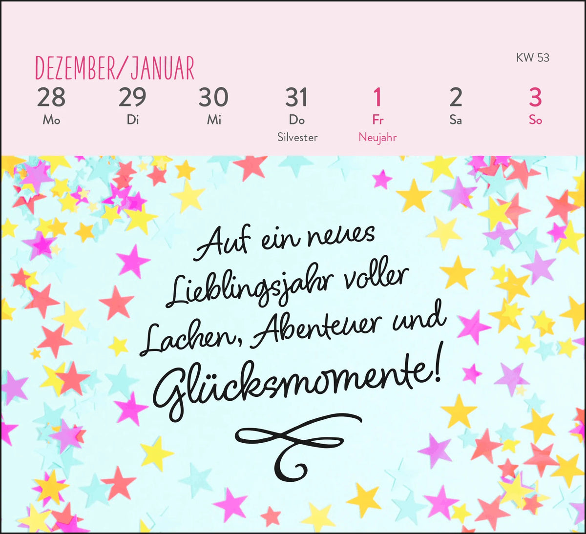 Mini-Wochenkalender 2027: Ein kleines Lächeln für jeden Tag – Ansicht