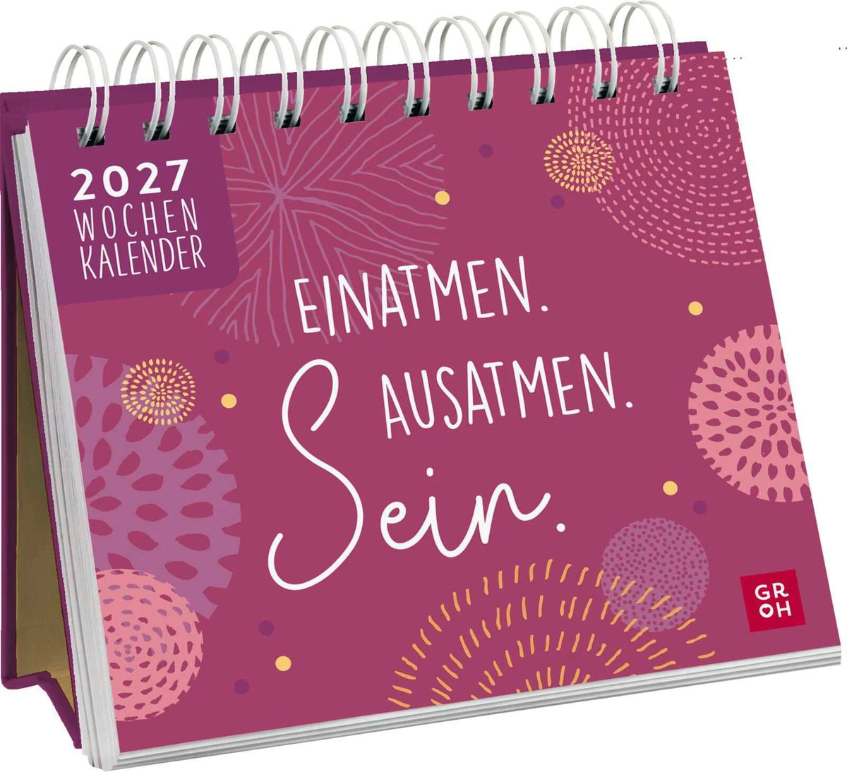 Taschenkalender: Mini-Wochenkalender 2027: Einatmen. Ausatmen. Sein.