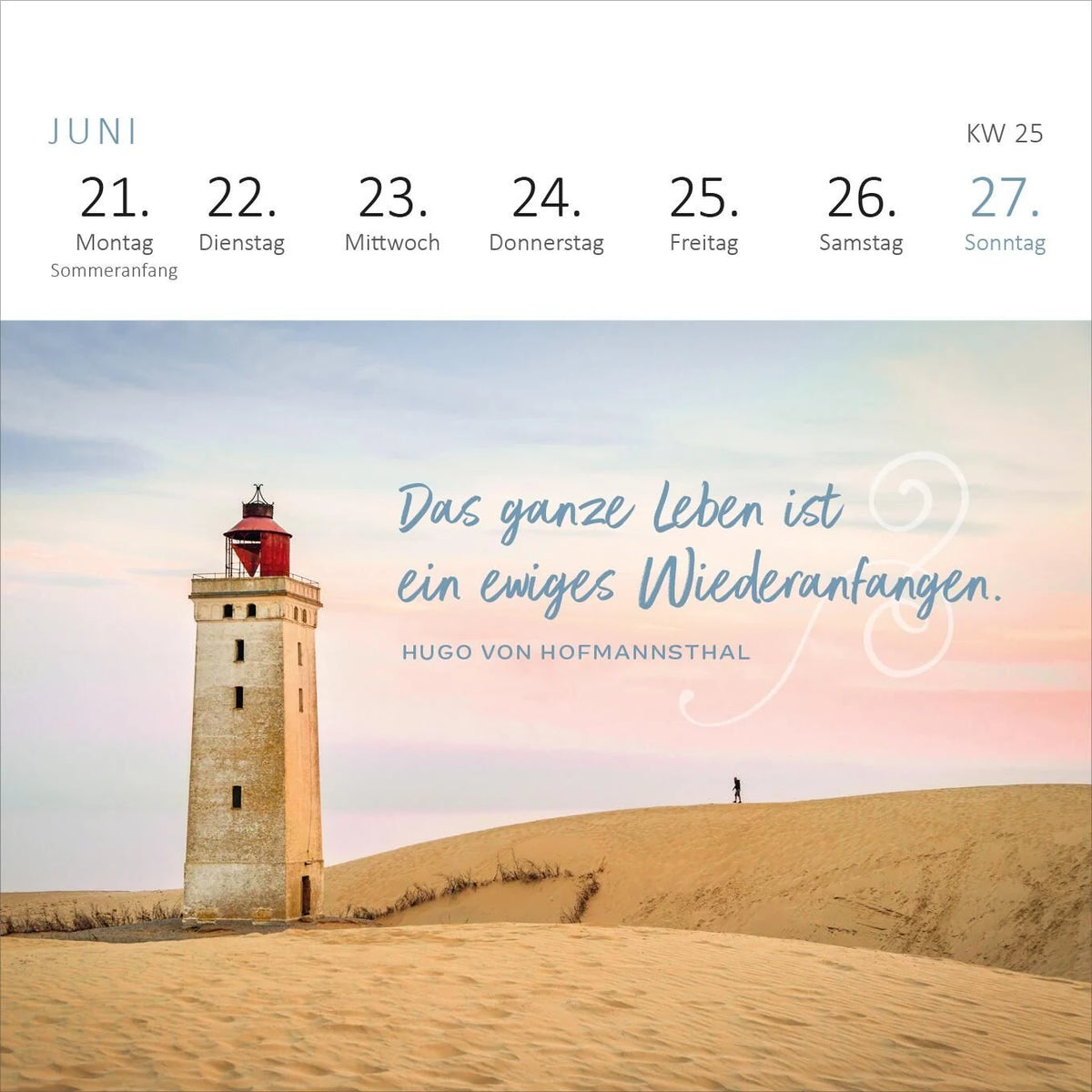 Mini-Wochenkalender 365 Tage Achtsamkeit 2027 – Ansicht