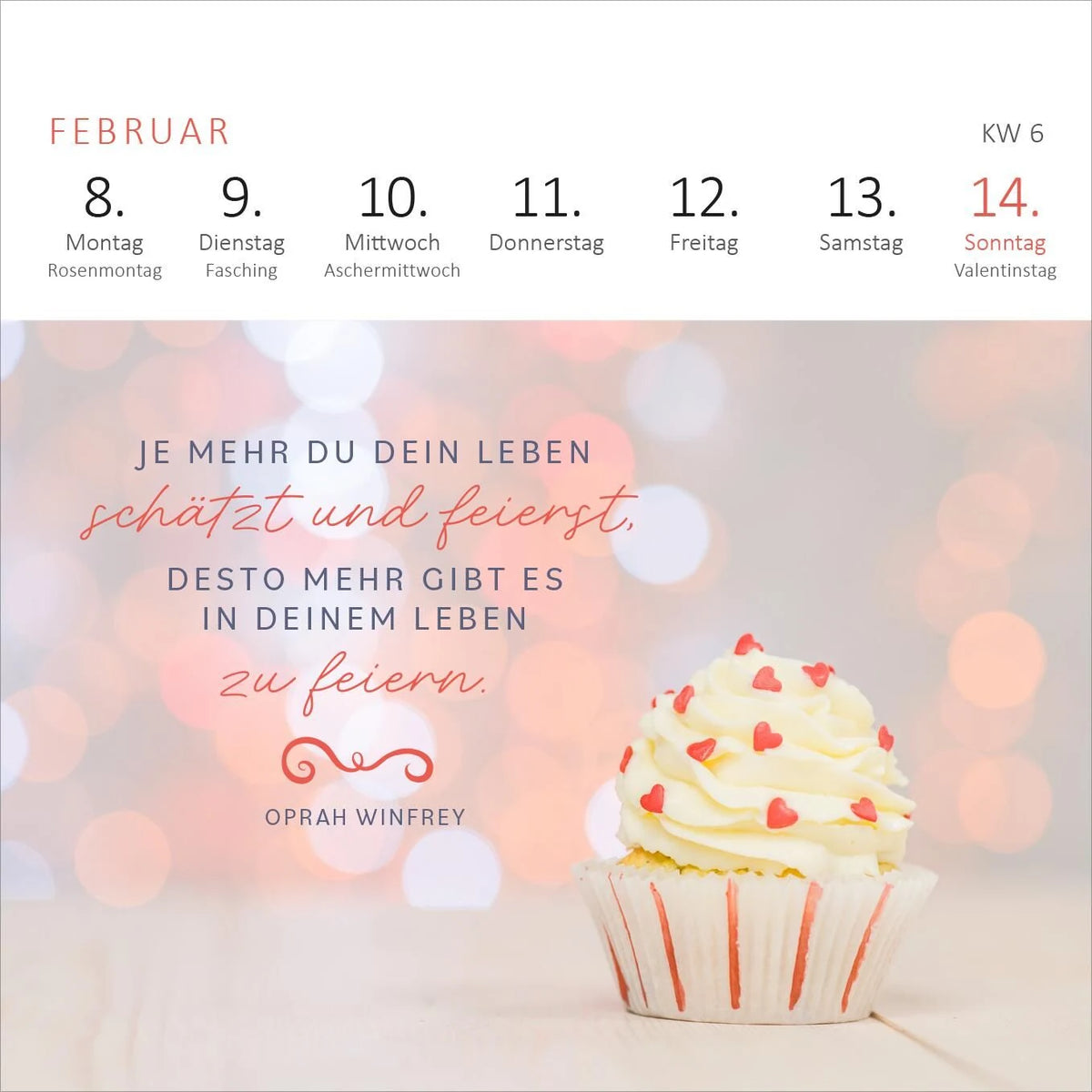 Mini-Wochenkalender 365 Tage Sonne im Herzen 2027 – Ansicht