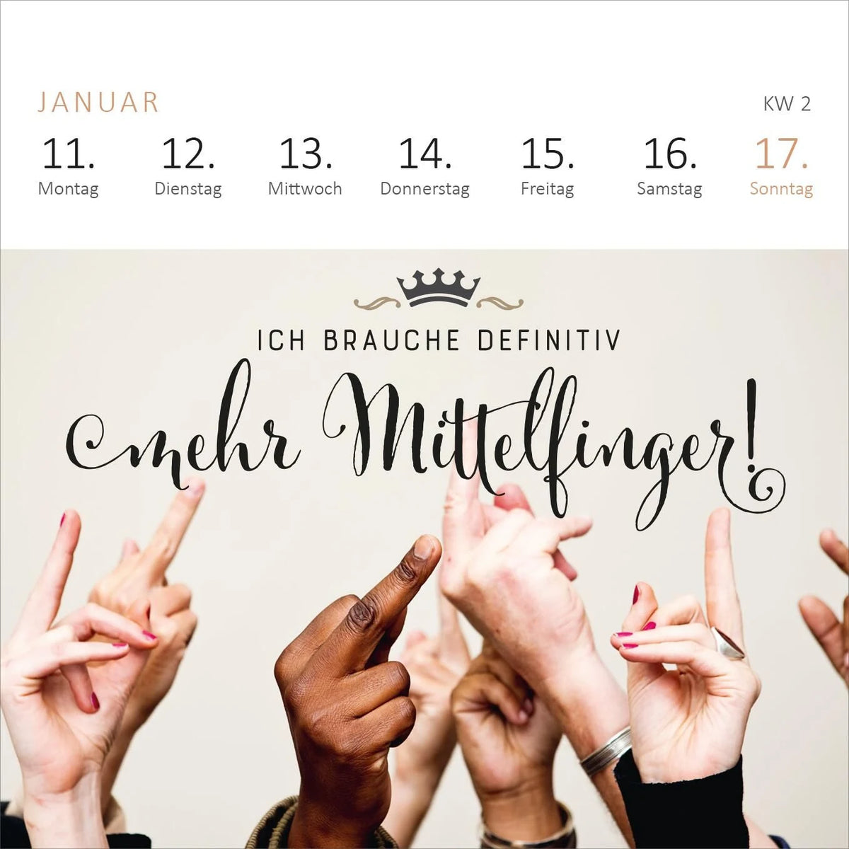 Mini-Wochenkalender Fehlt nur noch das Zelt, dann wäre der Zirkus hier perfekt. 2027 – Ansicht