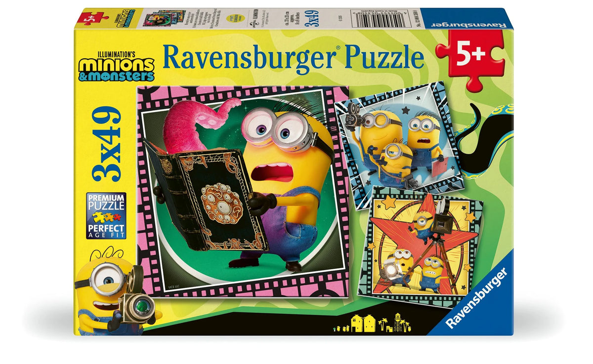 Kinderpuzzle: Kinderpuzzle 3x49 Teile - Minions 3