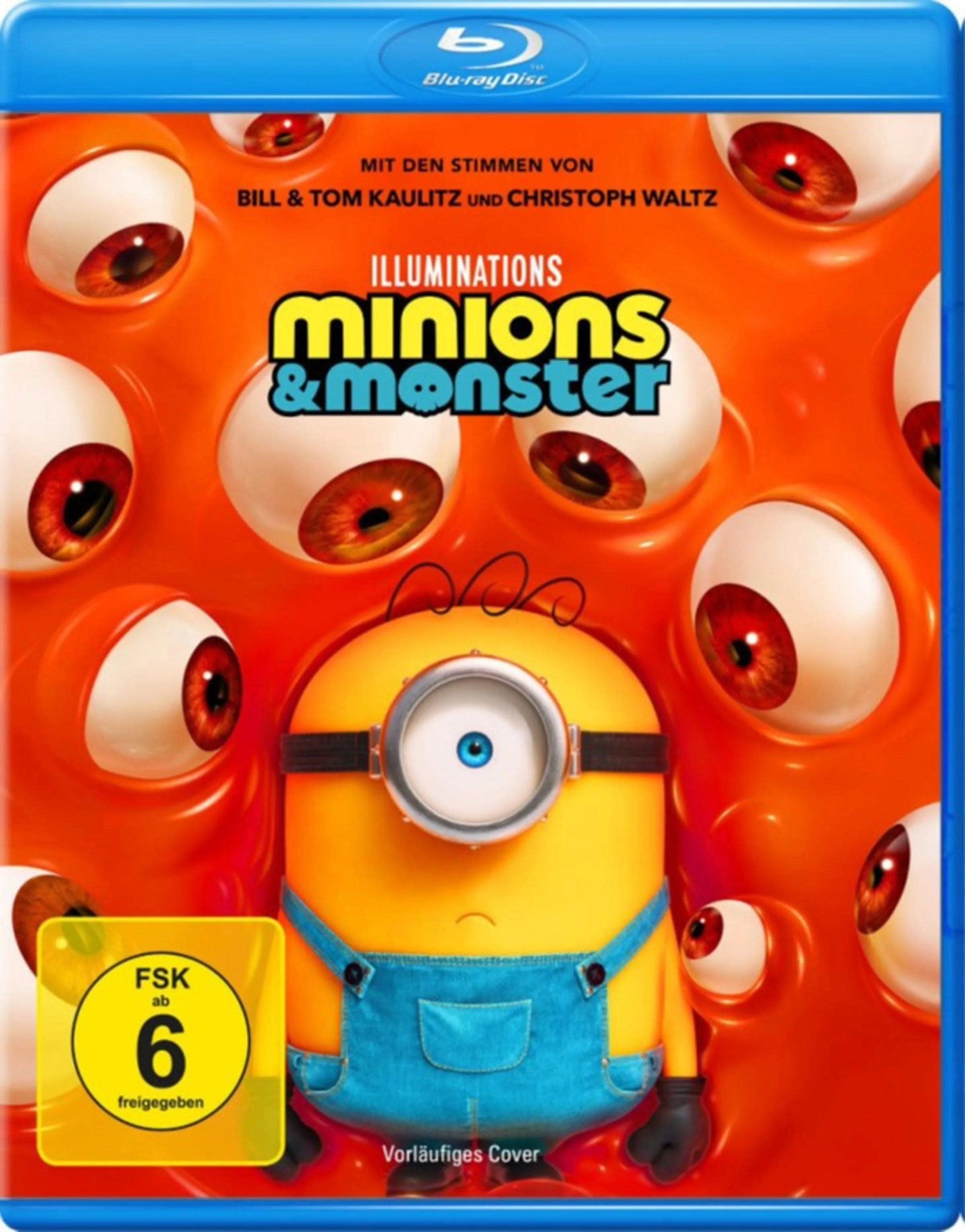 Blu-ray-Cover: Minions & Monster. Regie: Pierre Coffin. Vorläufiges Cover - Platzhalterbild