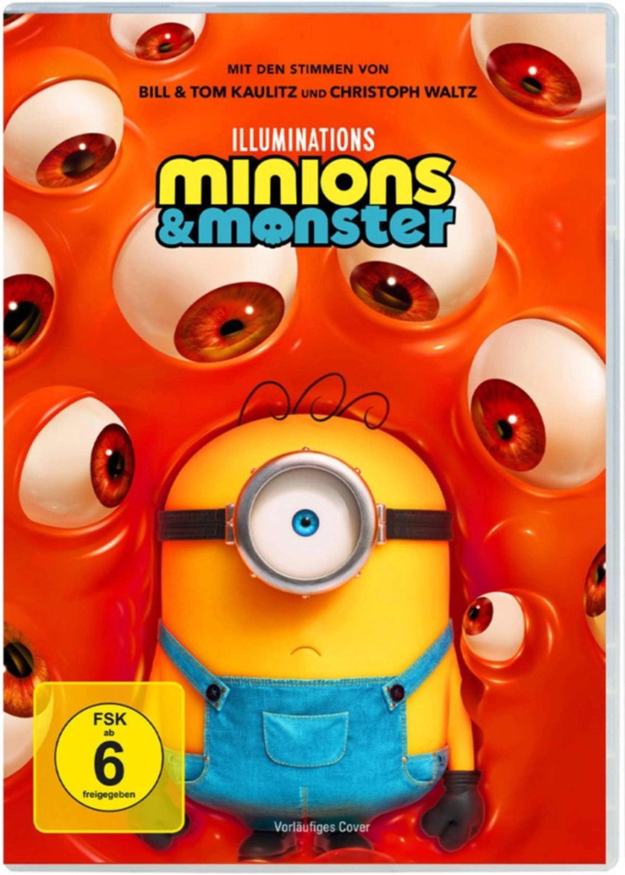 DVD-Cover: Minions & Monster. Regie: Pierre Coffin. Vorläufiges Cover - Platzhalterbild