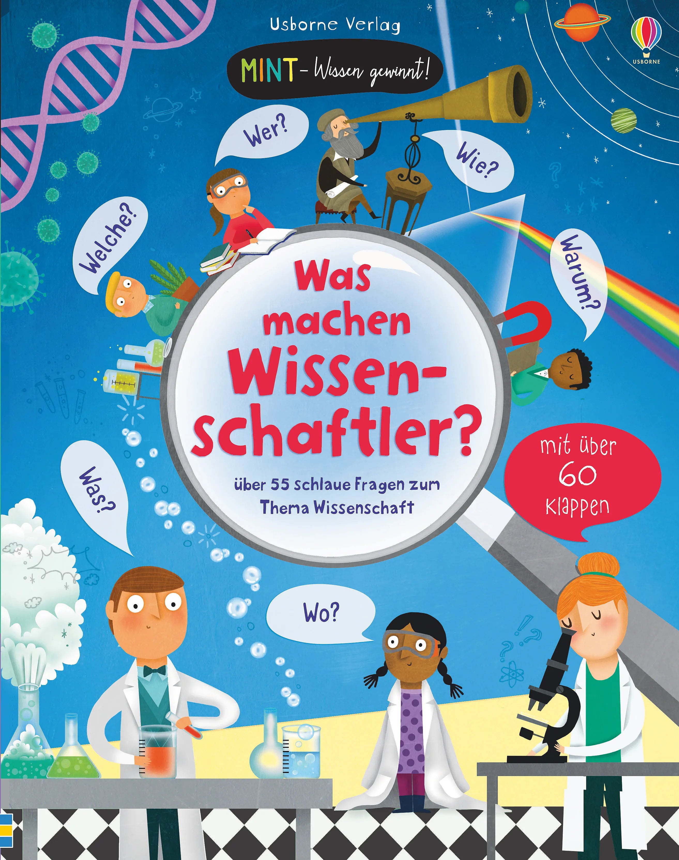 Buchcover von 'MINT - Wissen gewinnt! Was machen Wissenschaftler?' - Gebundene Ausgabe von Katie Daynes