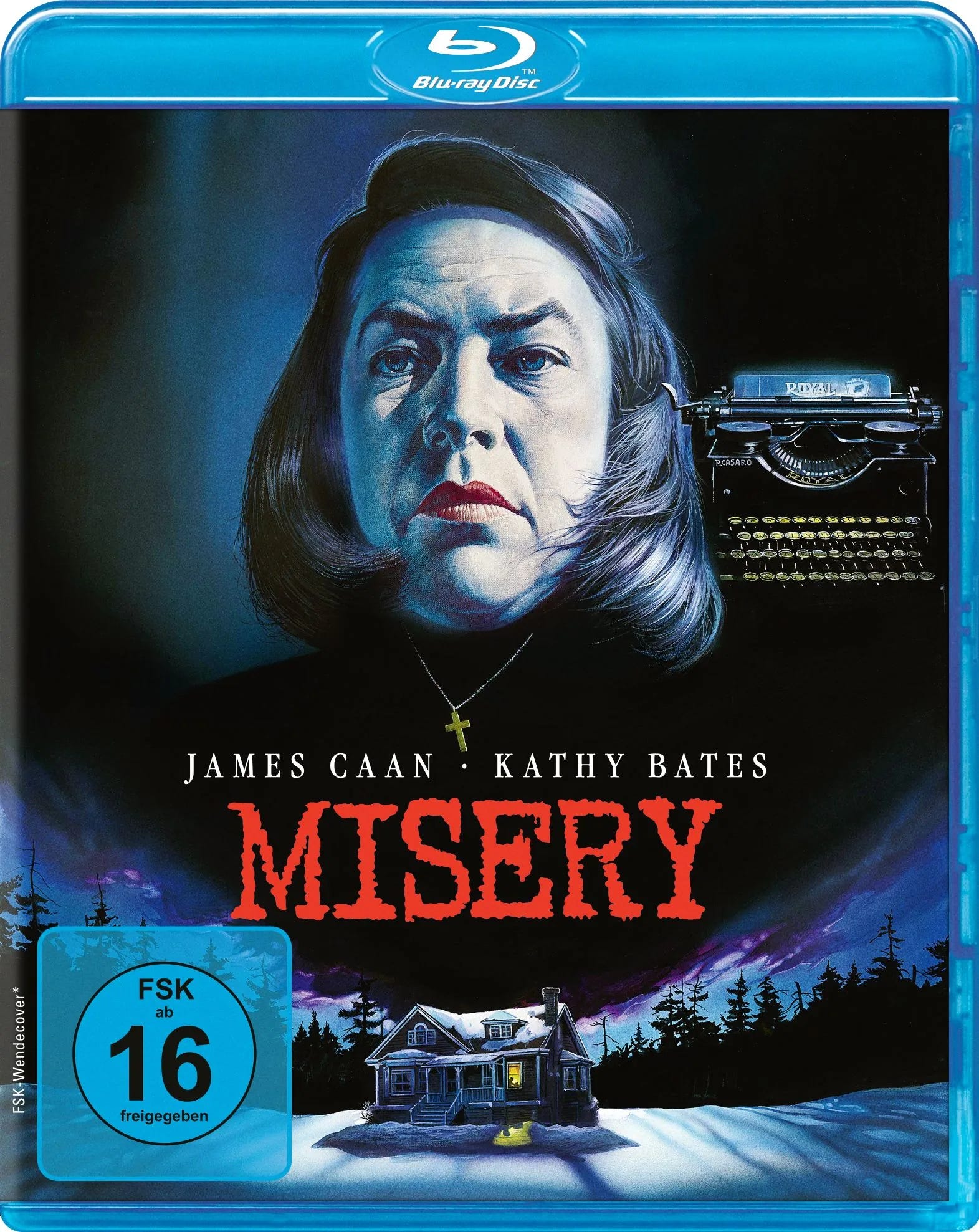 Blu-ray-Cover: Misery. Regie: Rob Reiner