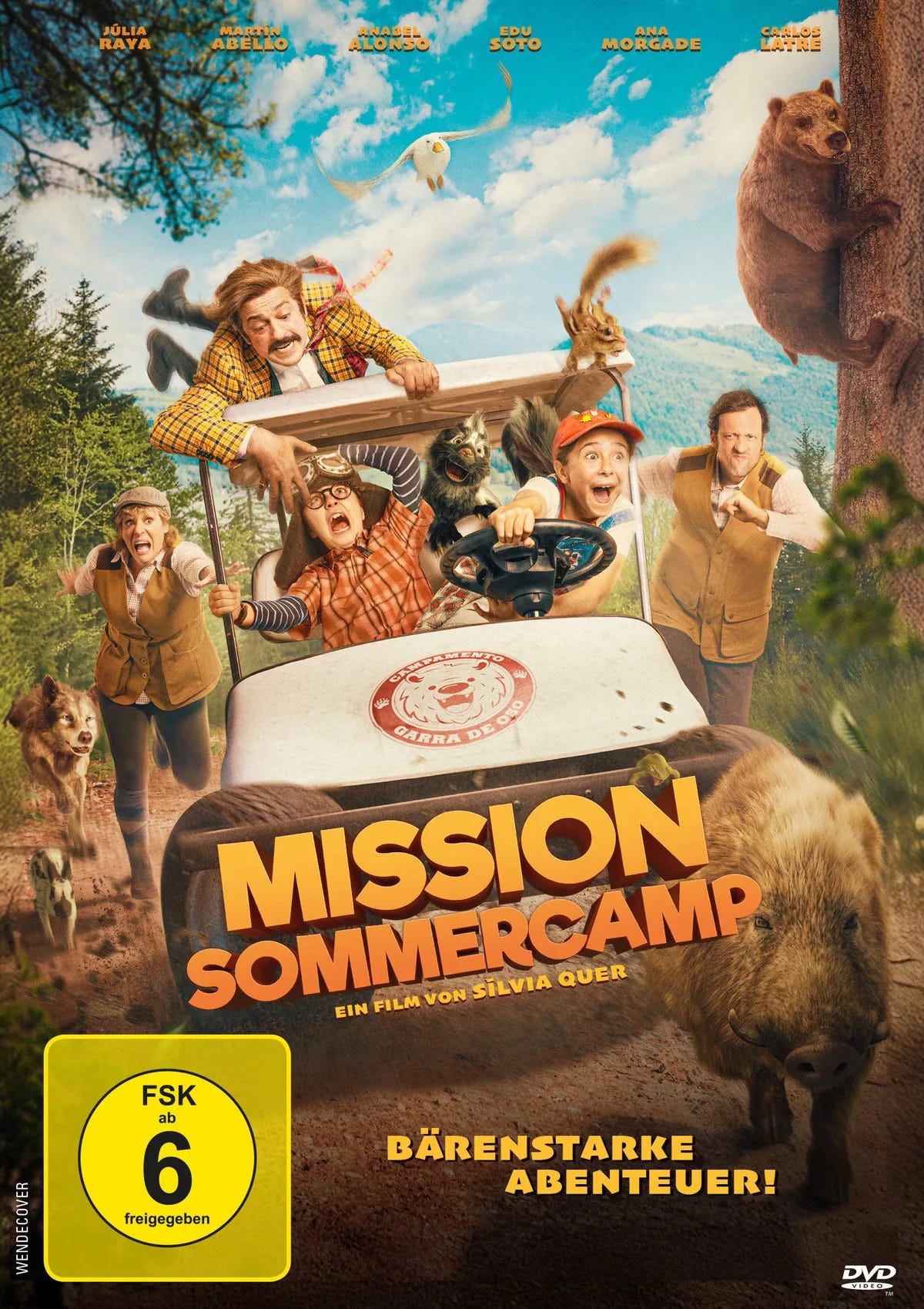 DVD-Cover: Mission Sommercamp. Regie: Silvia Quer