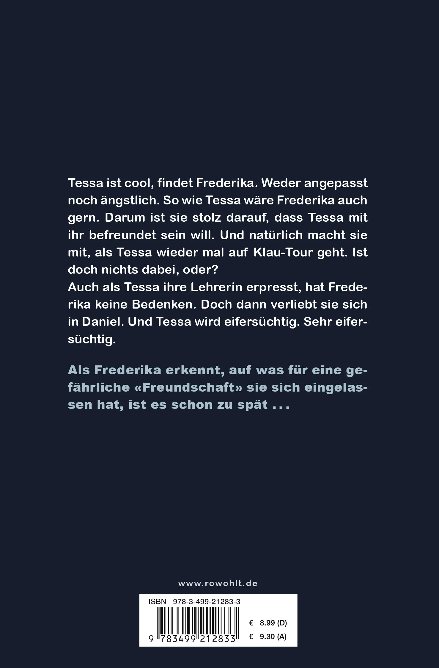 Buchrückseite von 'Mit aller Gewalt' mit Klappentext - Taschenbuch