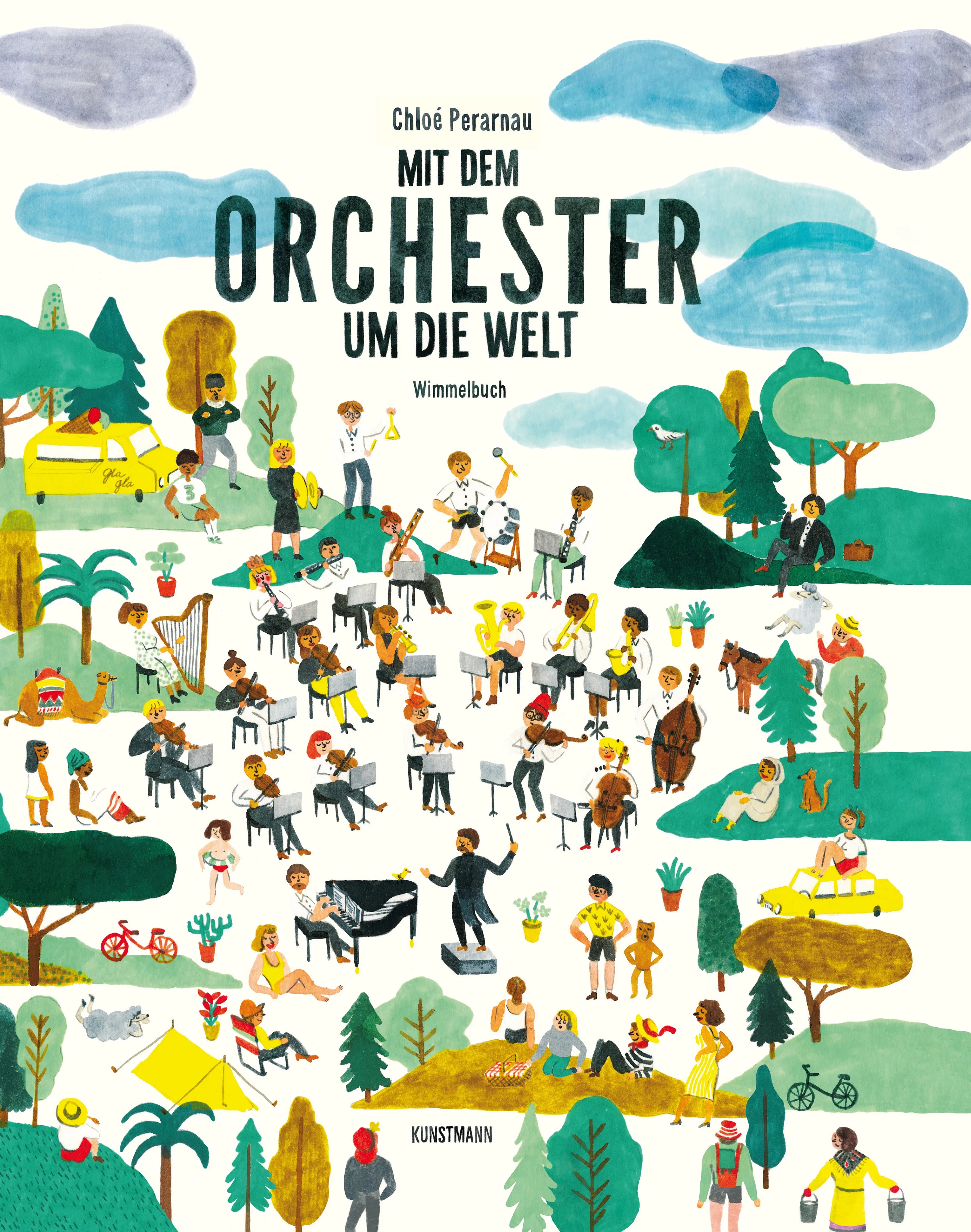 Buchcover von 'Mit dem Orchester um die Welt' - Gebundene Ausgabe von Chloé Perarnau