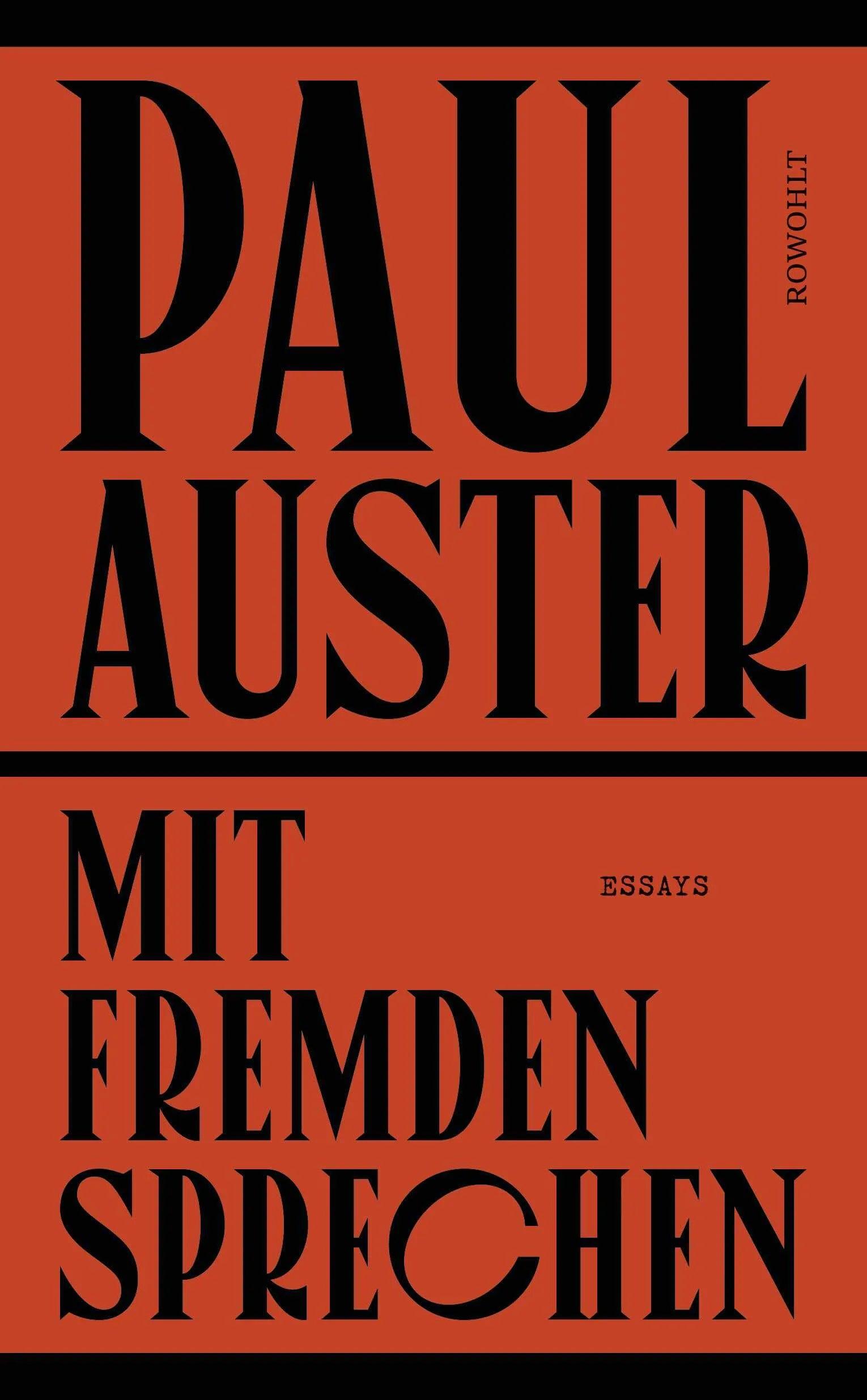 Buchcover von 'Mit Fremden sprechen' - Gebundene Ausgabe von Paul Auster