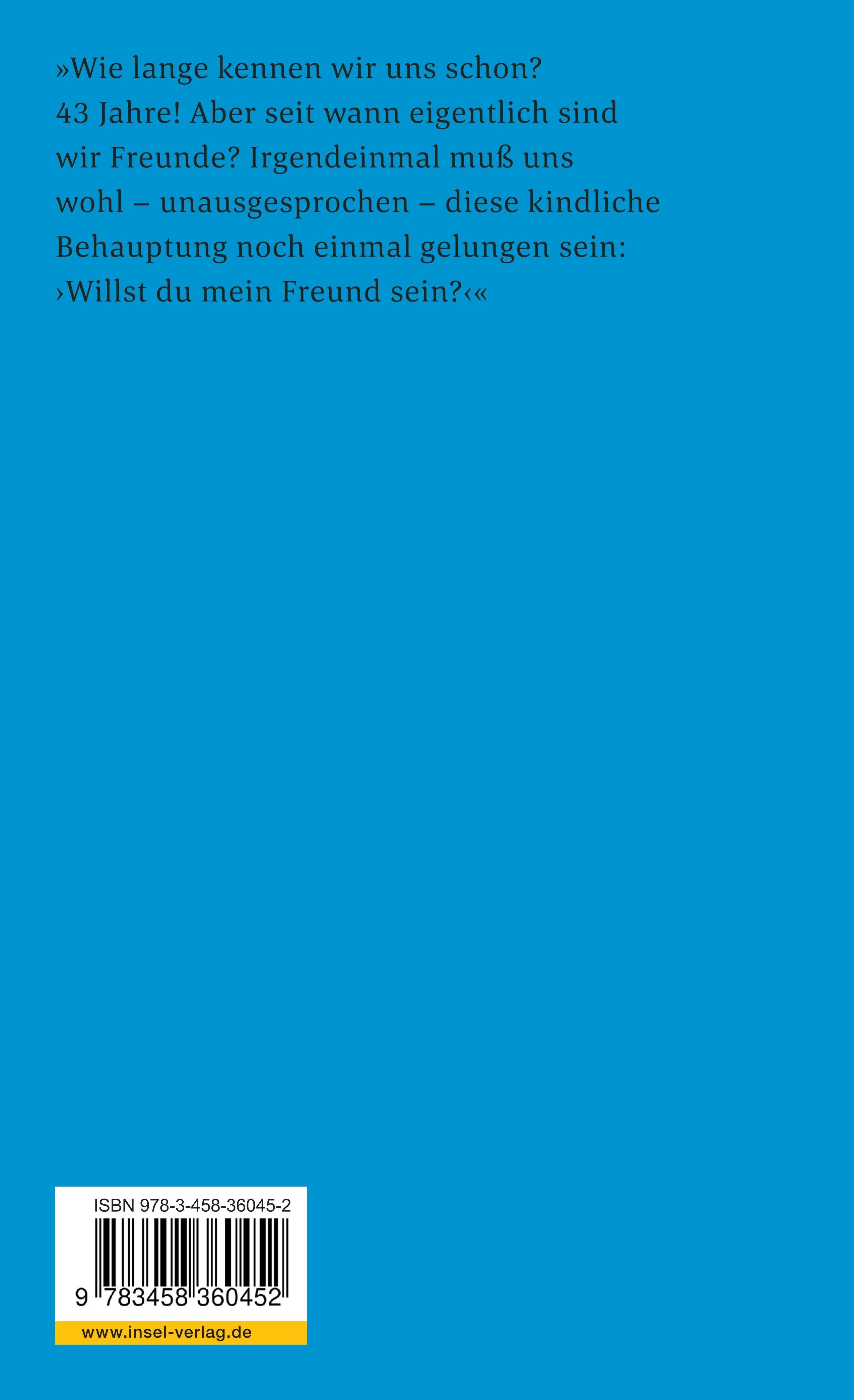 Buchrückseite von 'Mit freundlichen Grüßen' mit Klappentext - Taschenbuch