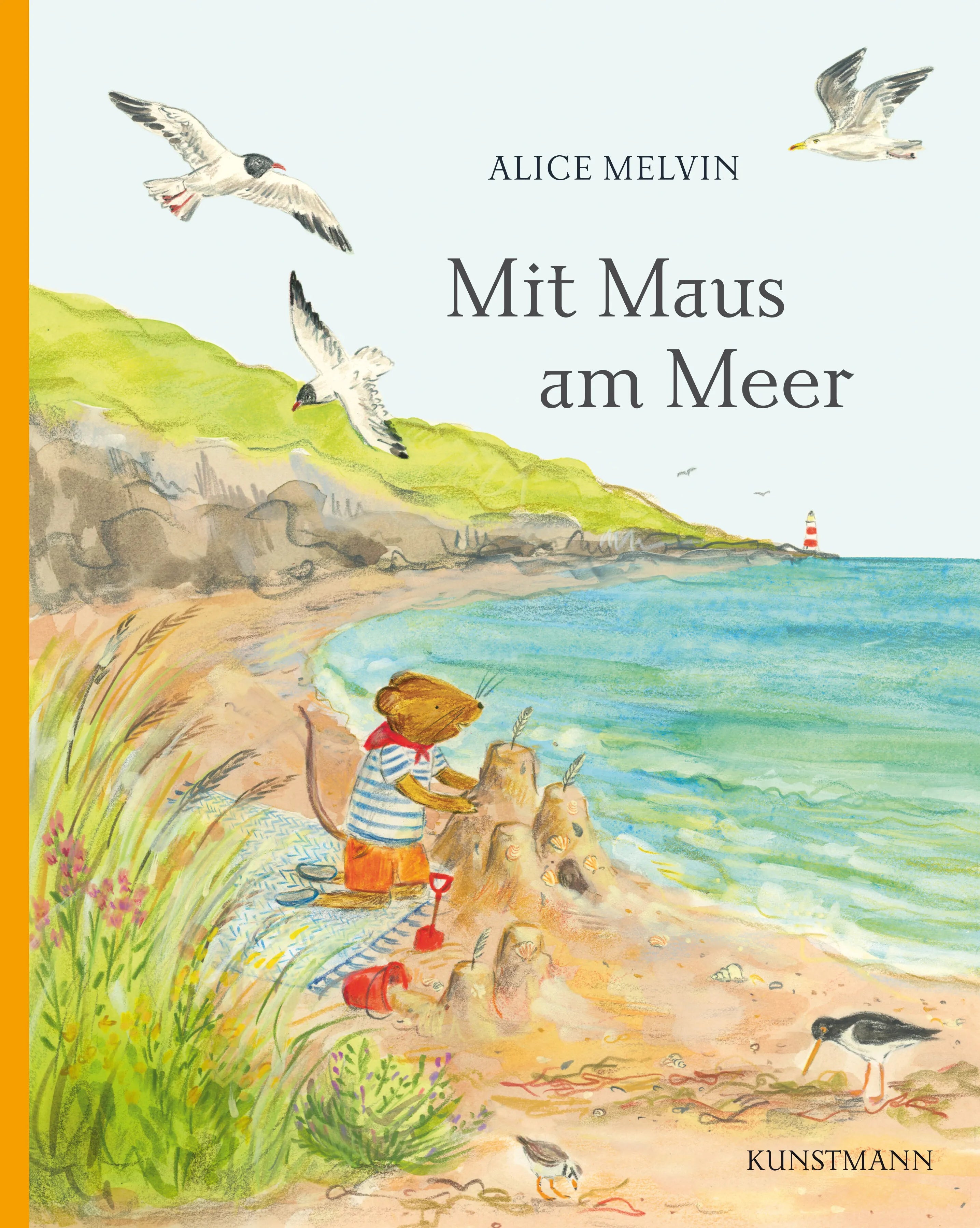 Buchcover von 'Mit Maus am Meer' - Gebundene Ausgabe von Alice Melvin
