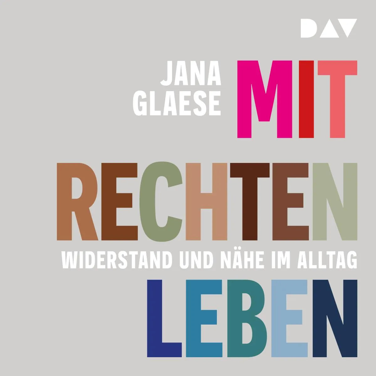 Cover: Mit Rechten leben. Widerstand und Nähe im Alltag (Hörbuch Download) von Jana Glaese