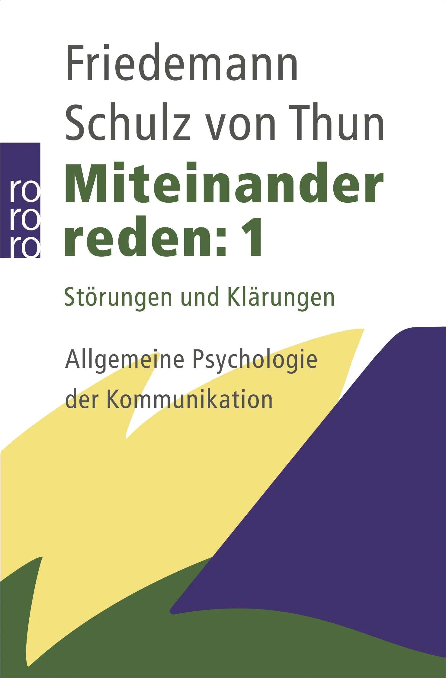 Buchcover von 'Miteinander reden 1' - Taschenbuch von Friedemann Schulz von Thun