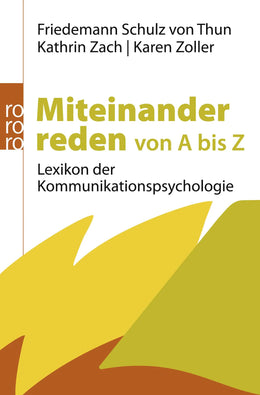 Buchcover von 'Miteinander reden von A bis Z' - Taschenbuch von Friedemann Schulz von Thun