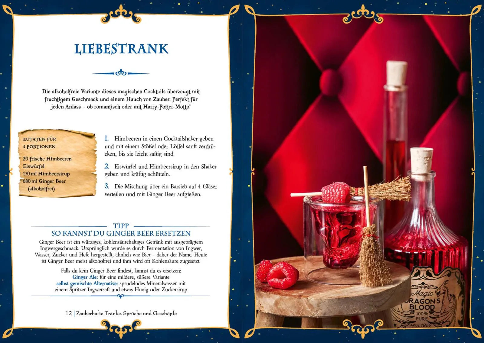 Innenansicht von 'Mocktails für Potter-Fans' - Gebundene Ausgabe