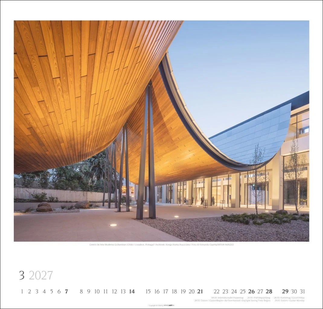 Moderne Architektur Kalender 2027 – Ansicht