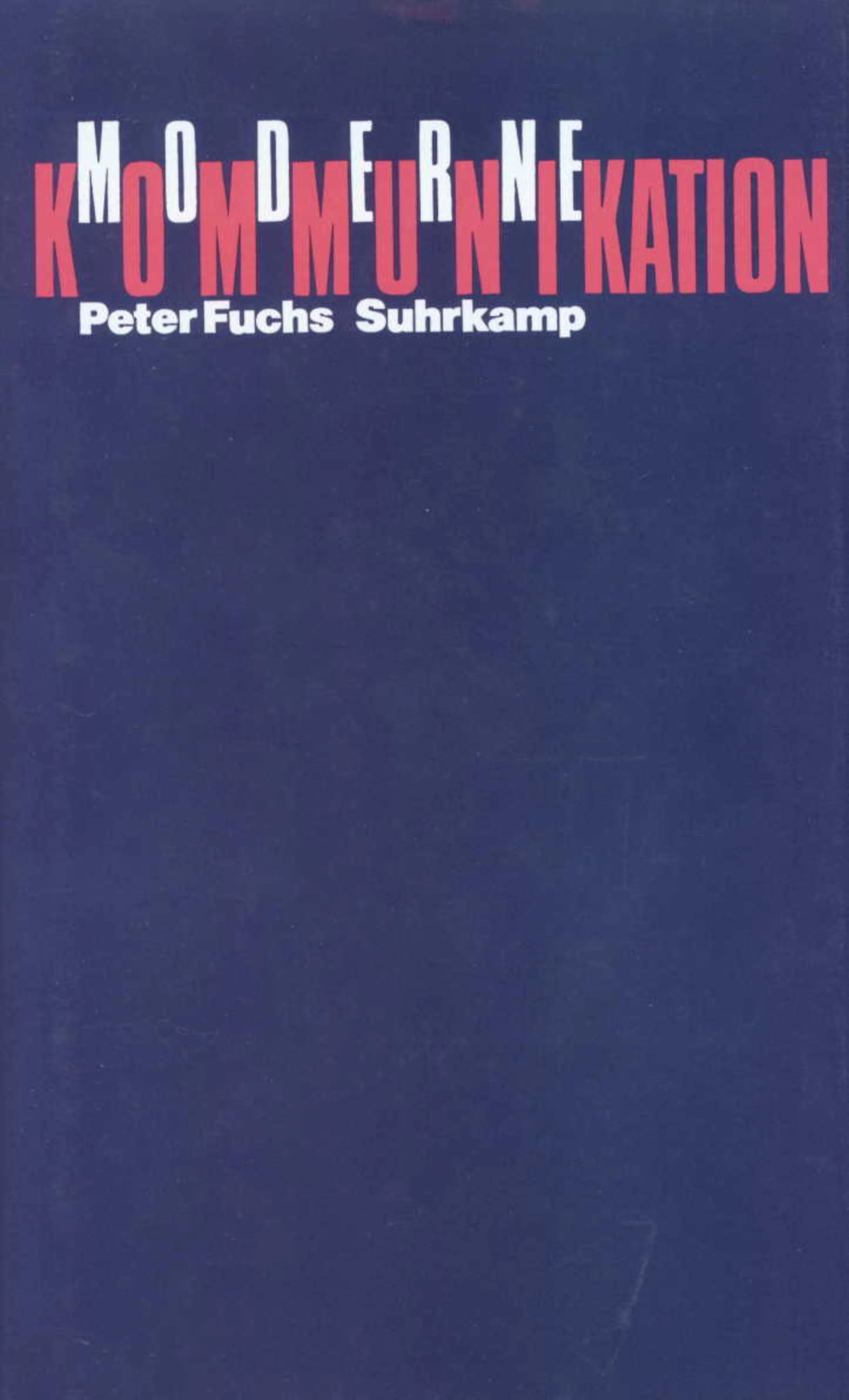 Buchcover von 'Moderne Kommunikation' - Gebundene Ausgabe von Peter Fuchs