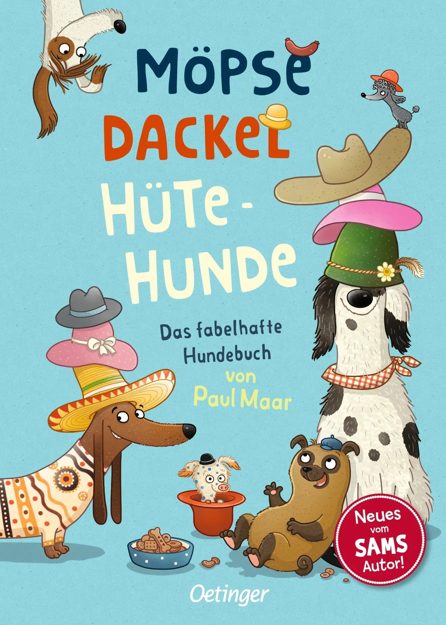 Buchcover von 'Möpse, Dackel, Hütehunde' - Gebundene Ausgabe von Paul Maar