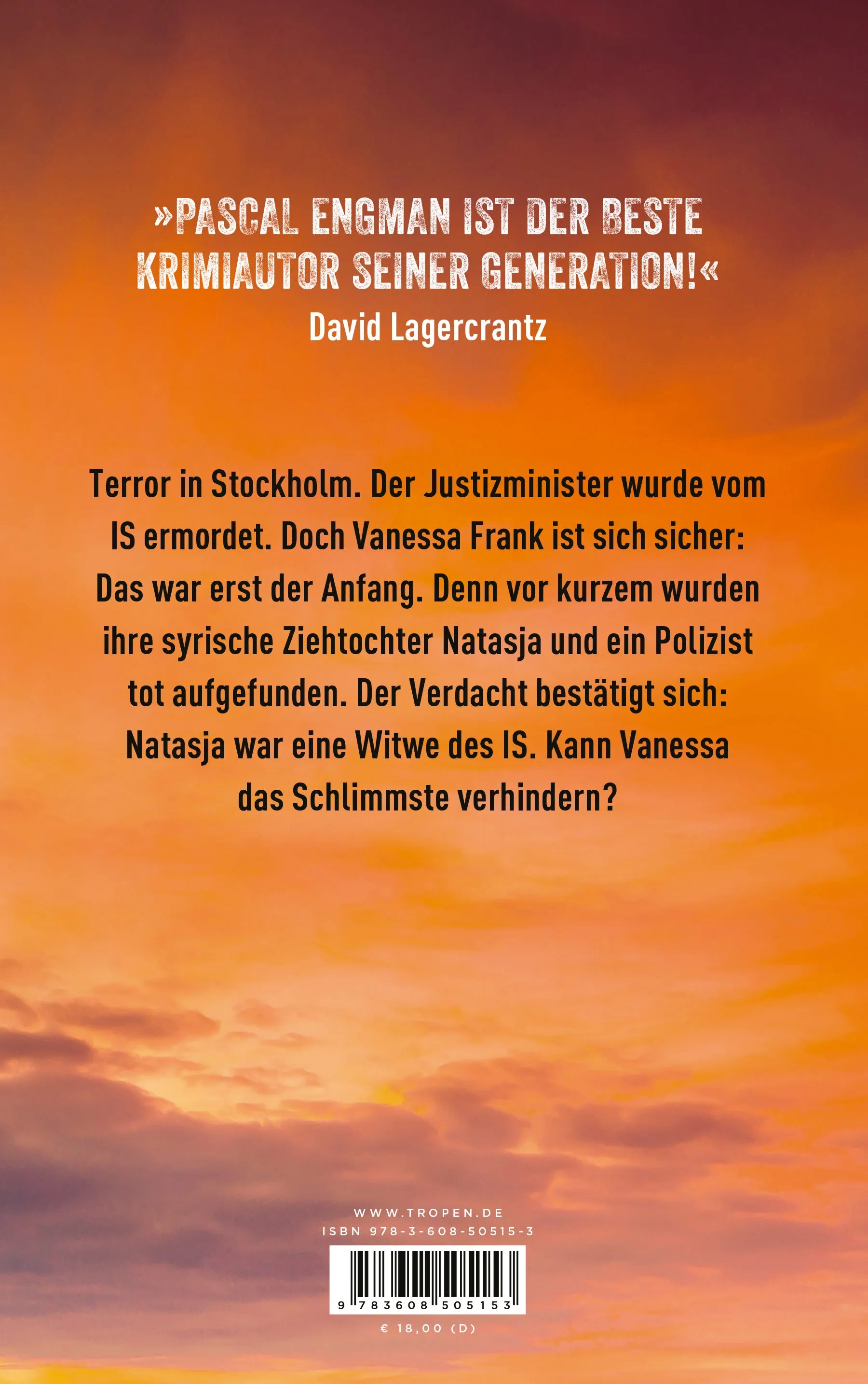Buchrückseite von 'Mörderische Witwen' mit Klappentext - Paperback