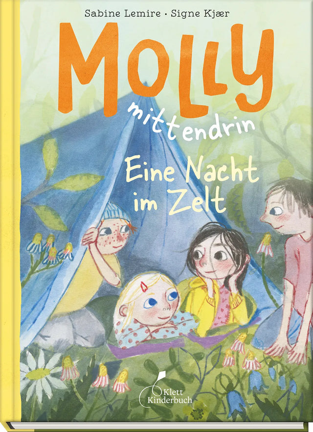 Buchcover von 'Molly mittendrin - Eine Nacht im Zelt' - Gebundene Ausgabe von Sabine Lemire
