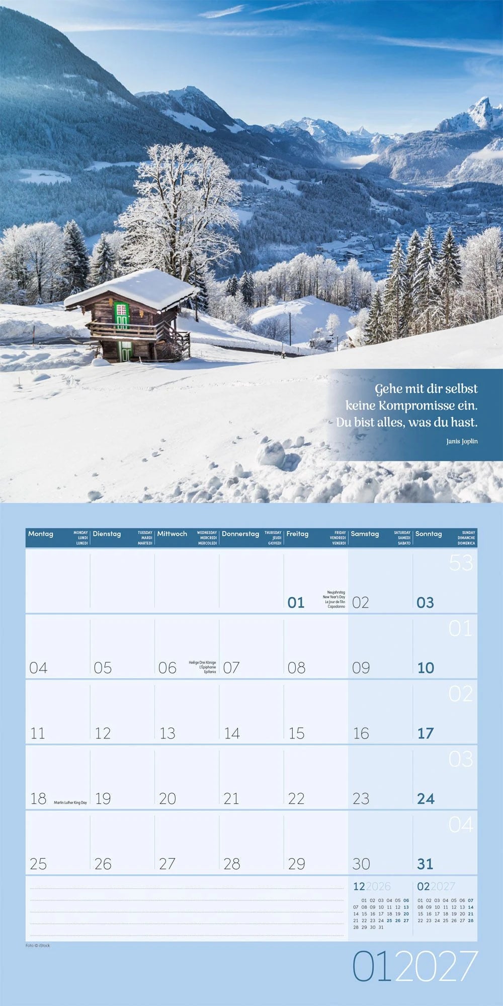 Momente für Dich Kalender 2027 - 30x30 - Art12 – Ansicht