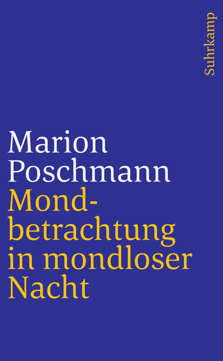 Buchcover von 'Mondbetrachtung in mondloser Nacht' - Taschenbuch von Marion Poschmann