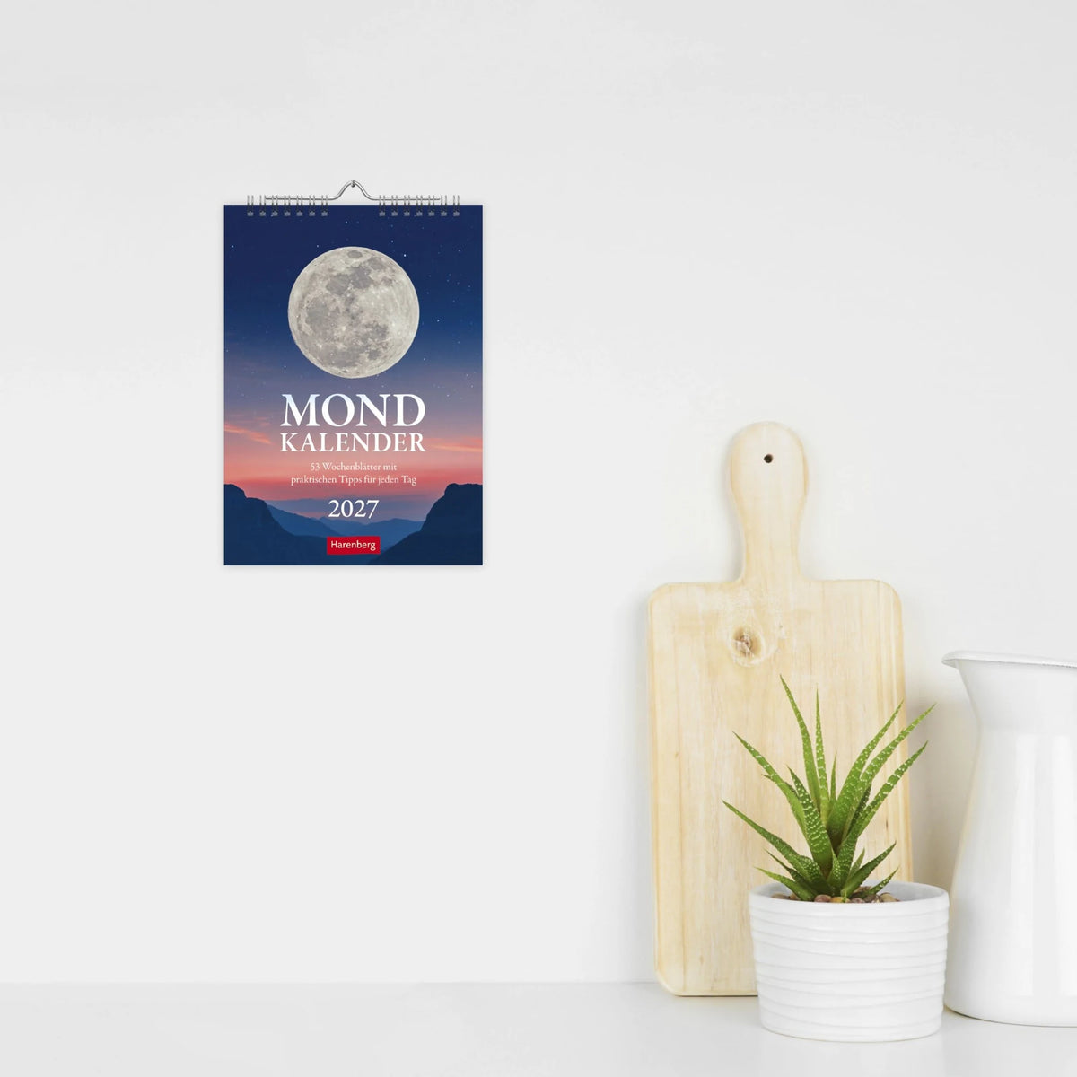 Mondkalender Wochenkalender 2027 - 53 Wochenblätter mit praktischen Tipps für jeden Tag – Ansicht