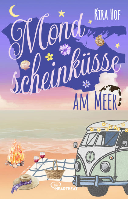 Buchcover von 'Mondscheinküsse am Meer' - Taschenbuch von Kira Hof