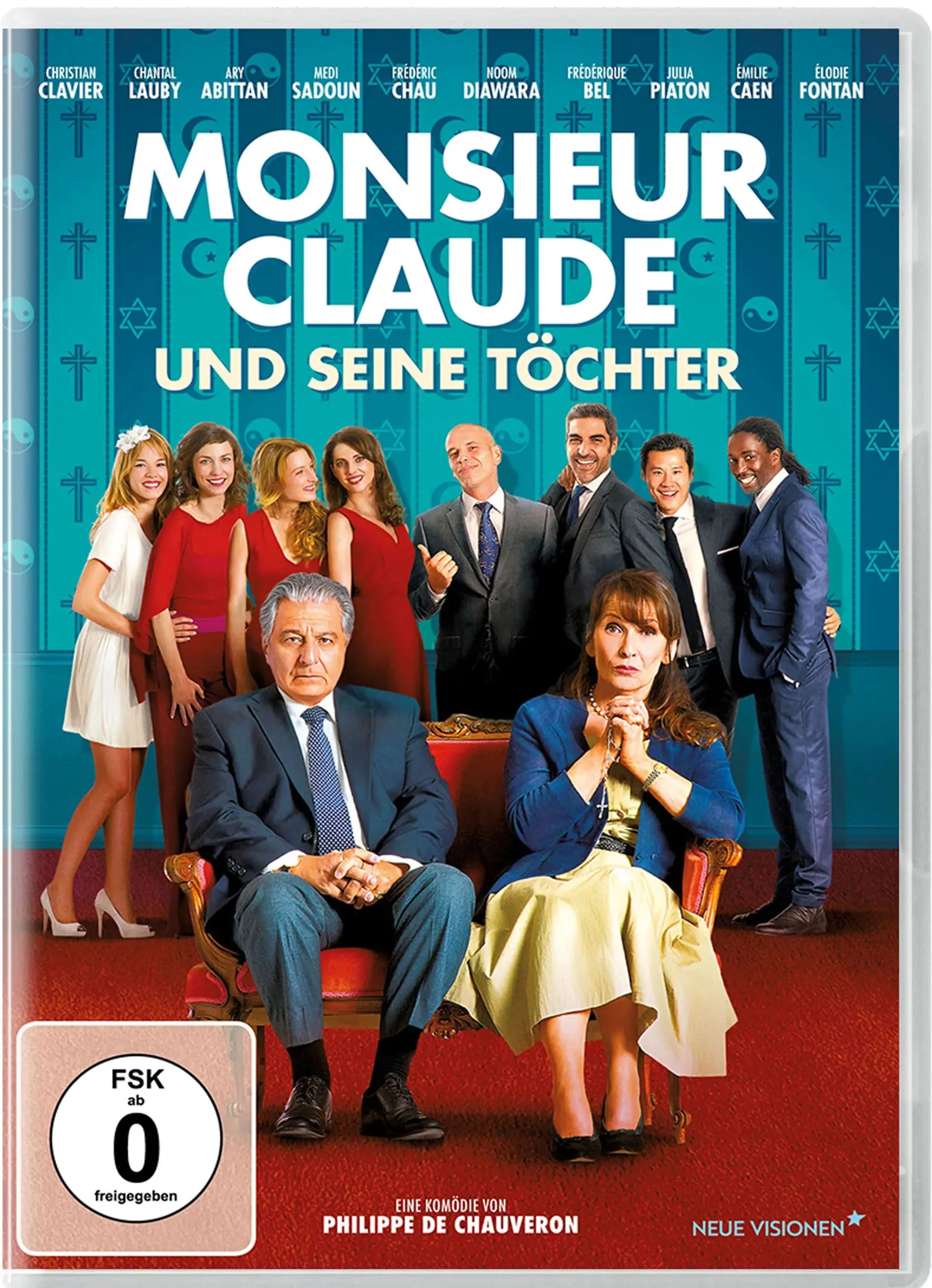 DVD-Cover: Monsieur Claude und seine Töchter. Regie: Philippe de Chauveron