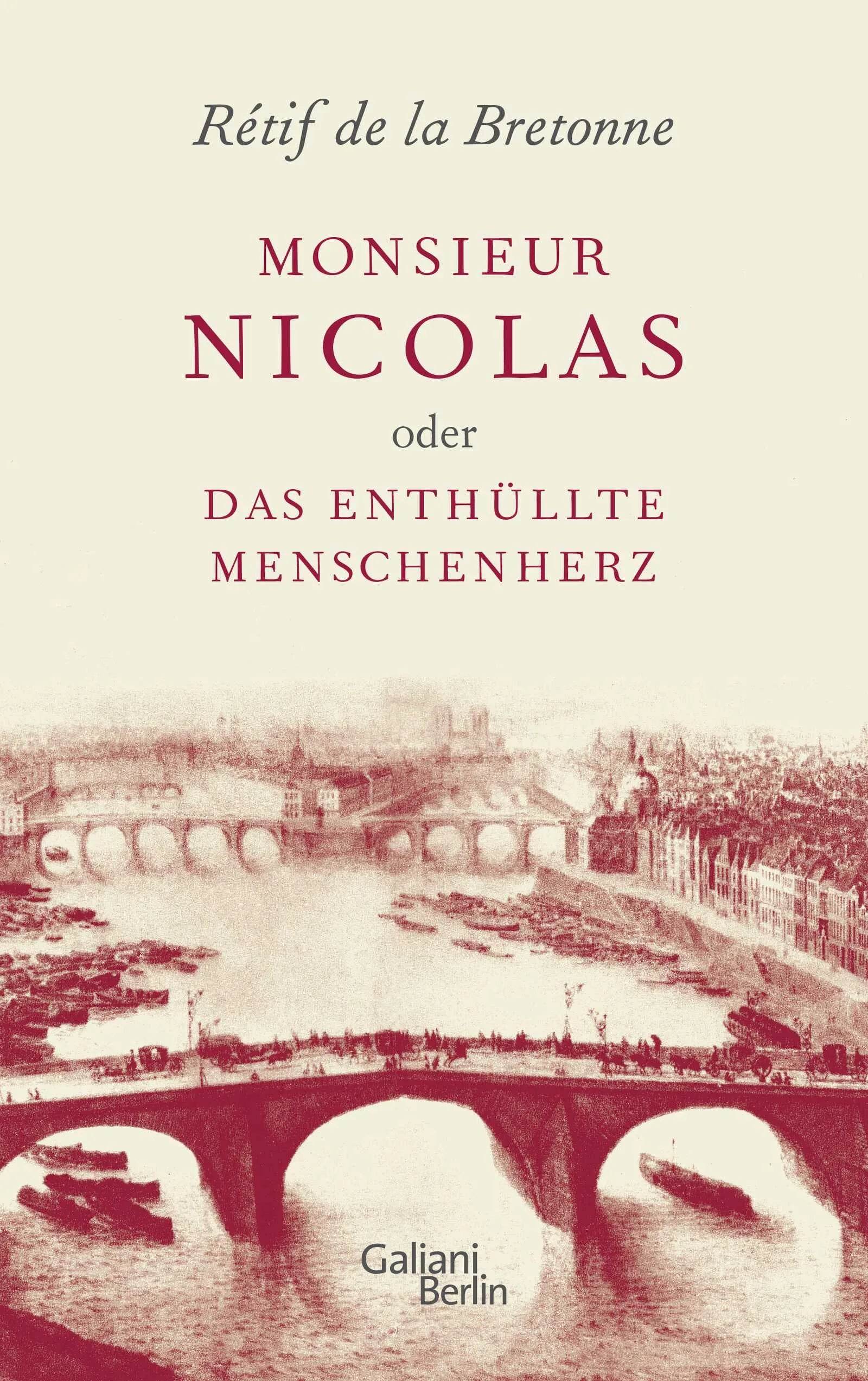 Buchcover von 'Monsieur Nicolas oder Das enthüllte Menschenherz' - Gebundene Ausgabe von Rétif de la Bretonne