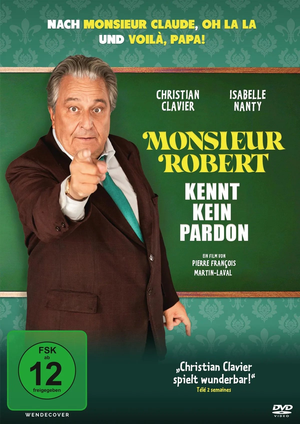 DVD-Cover: Monsieur Robert kennt kein Pardon. Regie: Pierre Francois Martin-Laval