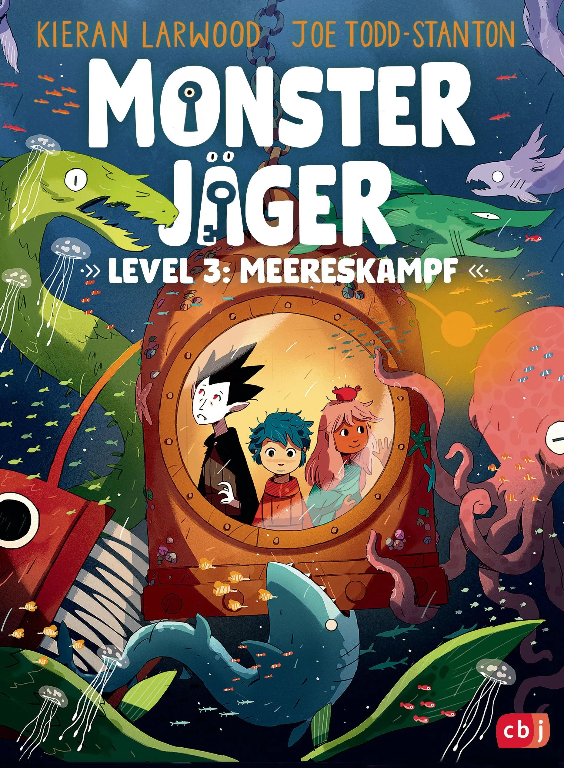 Cover: Monsterjäger – Level 3: Meereskampf (Hardcover) von Kieran Larwood