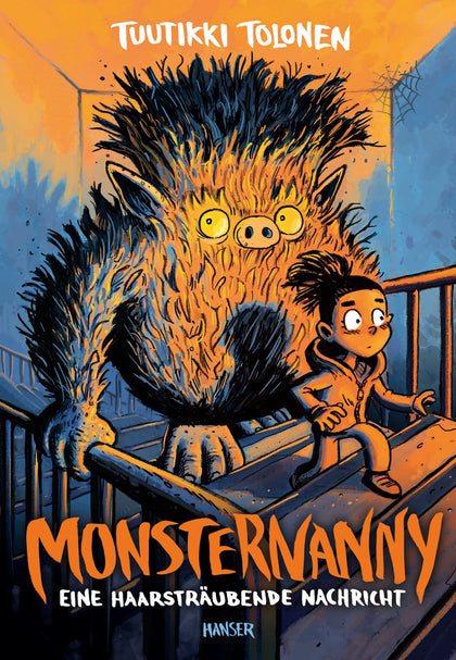 Buchcover von 'Monsternanny - Eine haarsträubende Nachricht' - Gebundene Ausgabe von Tuutikki Tolonen