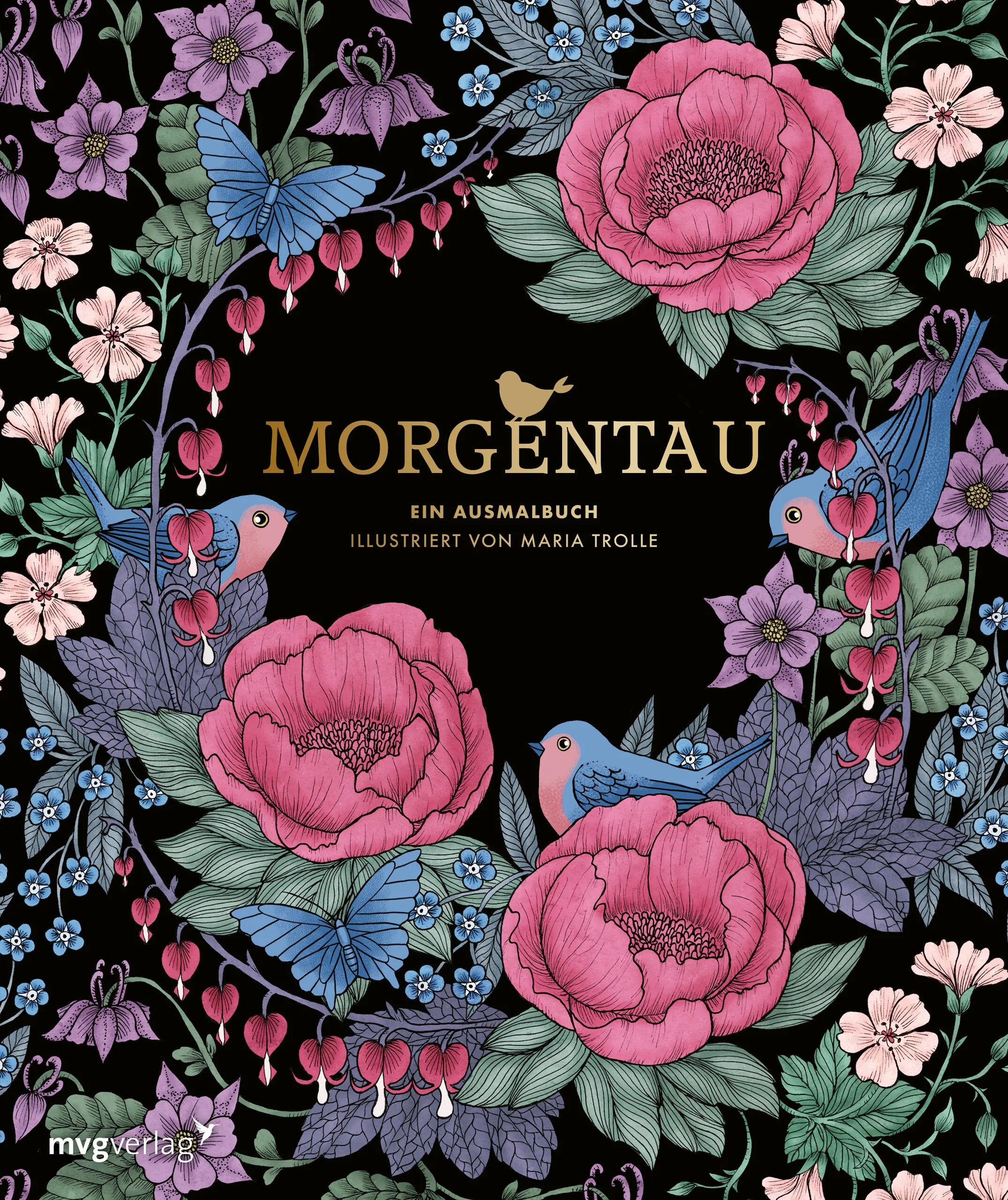 Buchcover von 'Morgentau – Ein Ausmalbuch' - Taschenbuch von Maria Trolle