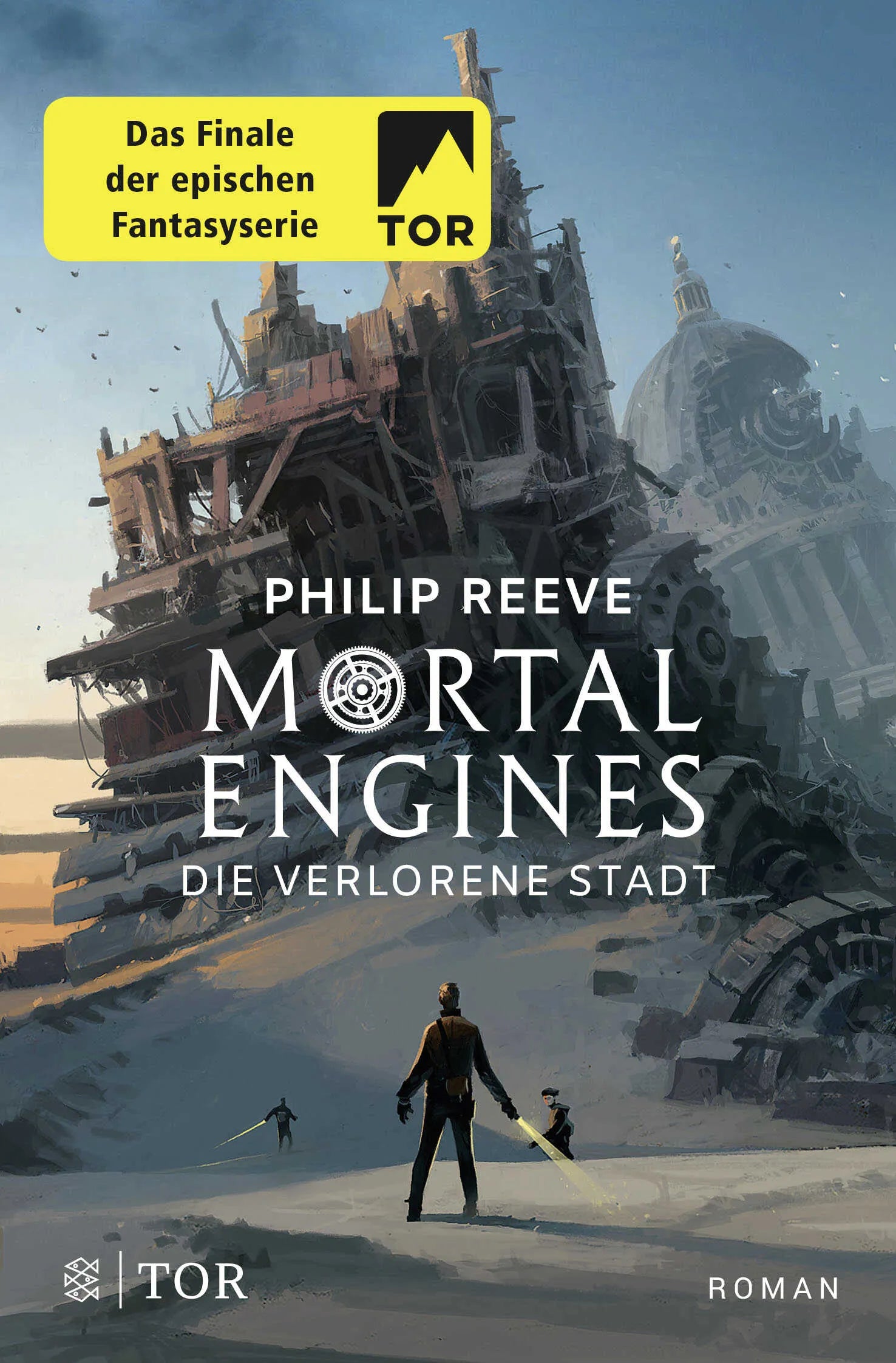 Buchcover von 'Mortal Engines - Die verlorene Stadt' - Taschenbuch von Philip Reeve