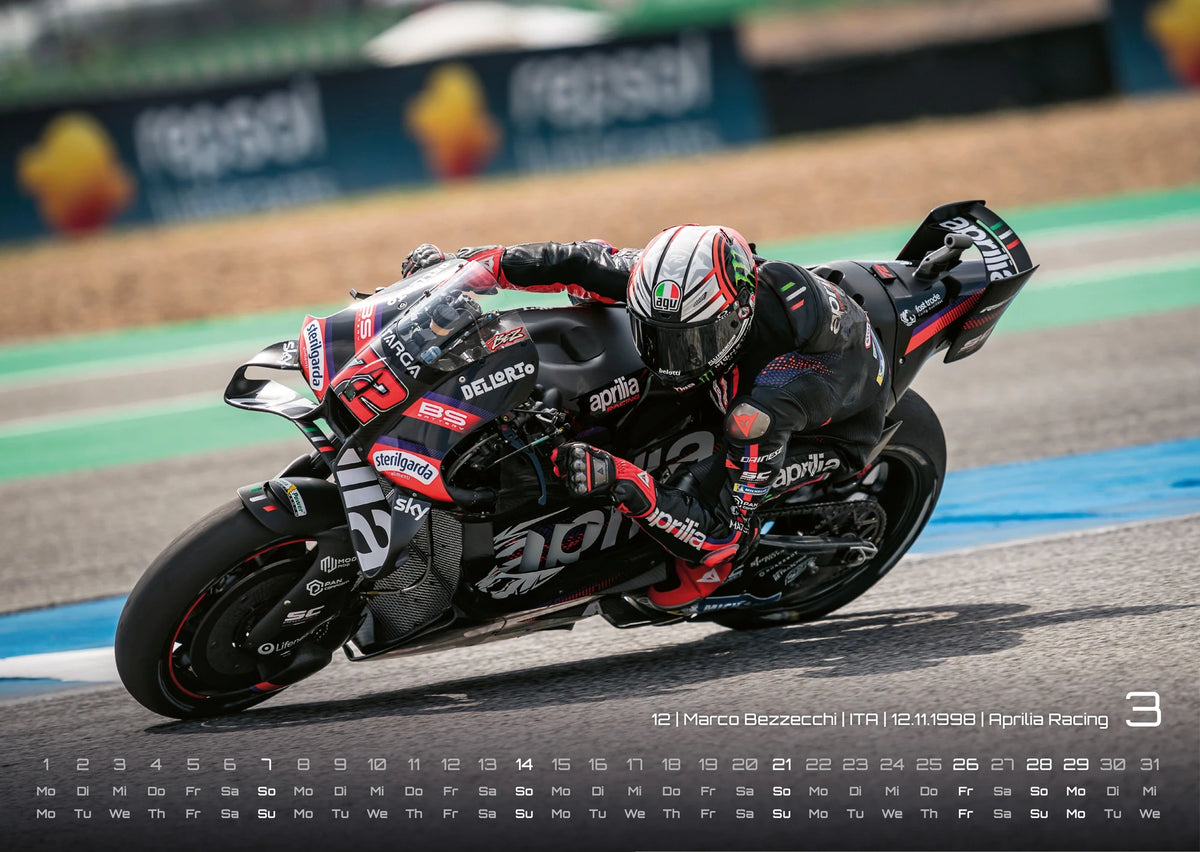 Motorrad Grand Prix 2027 - Kalender | MotoGP DIN A3 – Ansicht