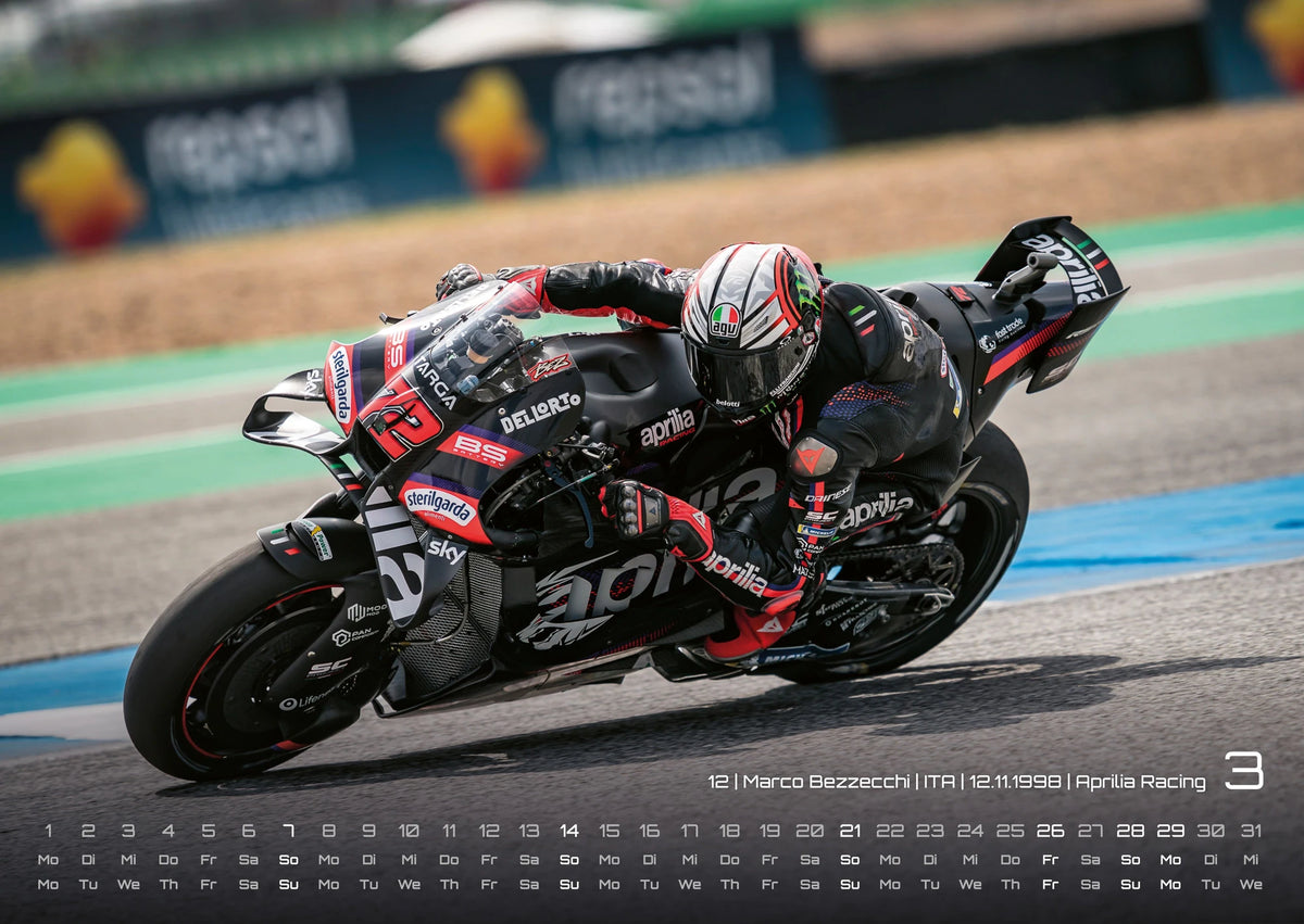 Motorrad Grand Prix 2027 - Kalender | MotoGP DIN A2 – Ansicht