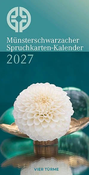 Taschenkalender: Münsterschwarzacher Spruchkarten-Kalender 2027