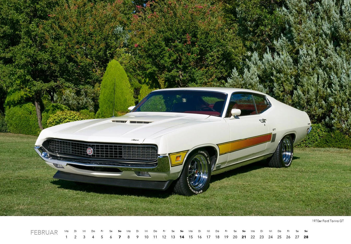 Muscle Cars Kalender 2027 – Ansicht