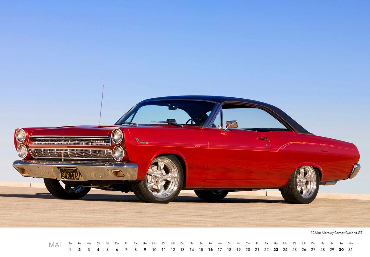 Muscle Cars Kalender 2027 – Ansicht
