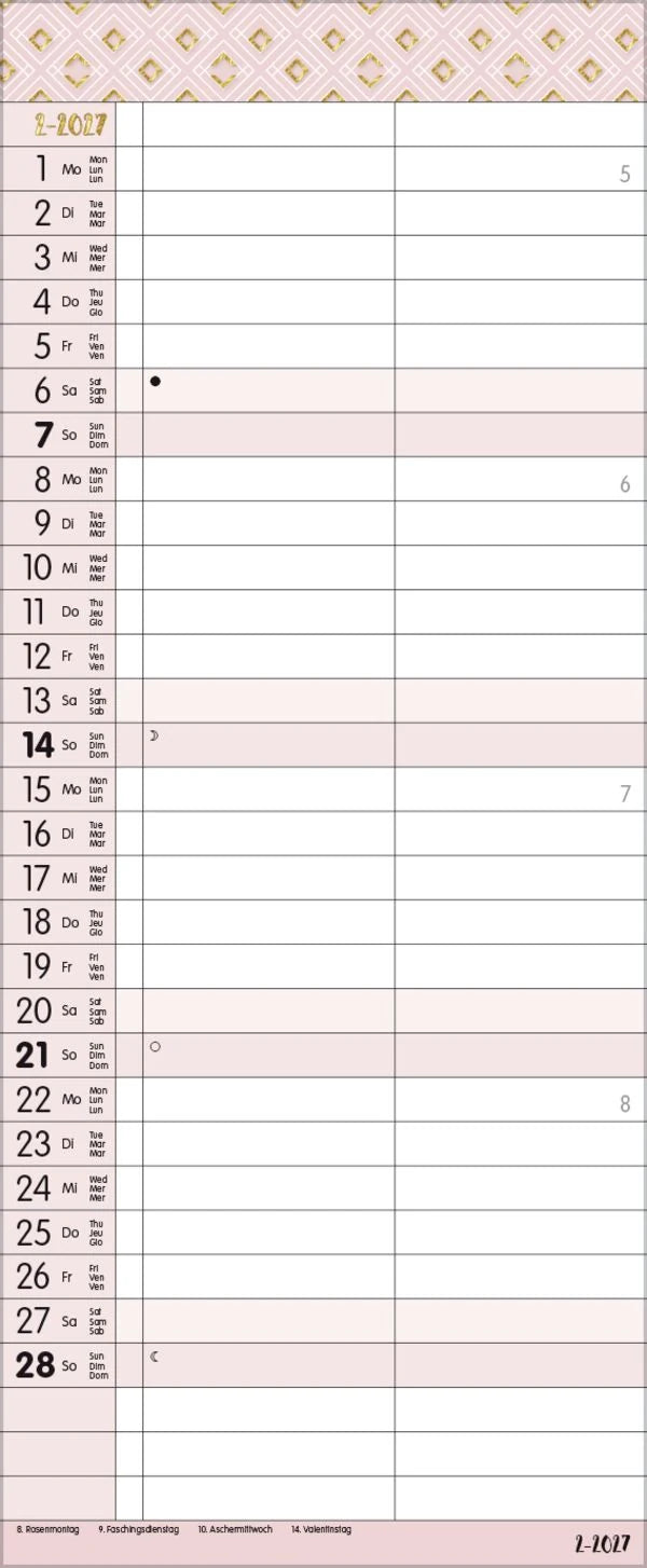 My Timer - Glamour your Time 2027 – Ansicht