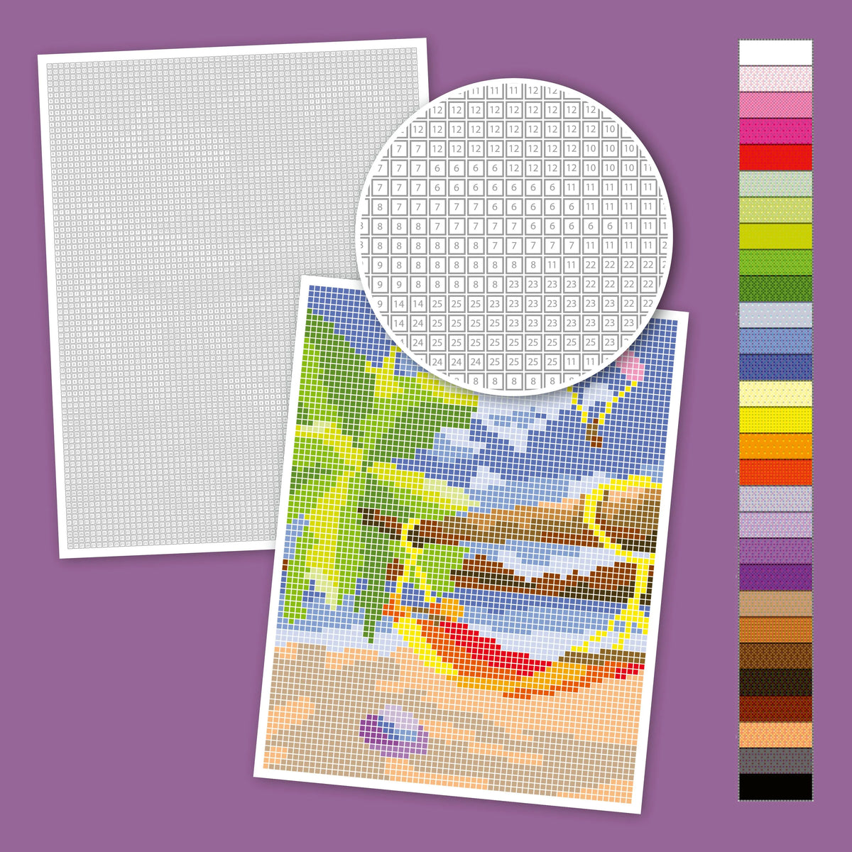 Detailansicht: Mystery Pixel - Malen nach Zahlen (Taschenbuch)