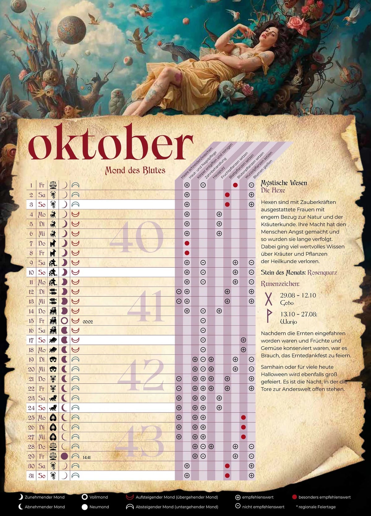 Mystik Kalender 2027 – Ansicht