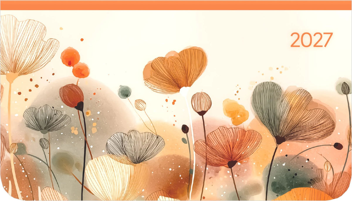Taschenkalender: MyTimer Pad Flower Field 2027