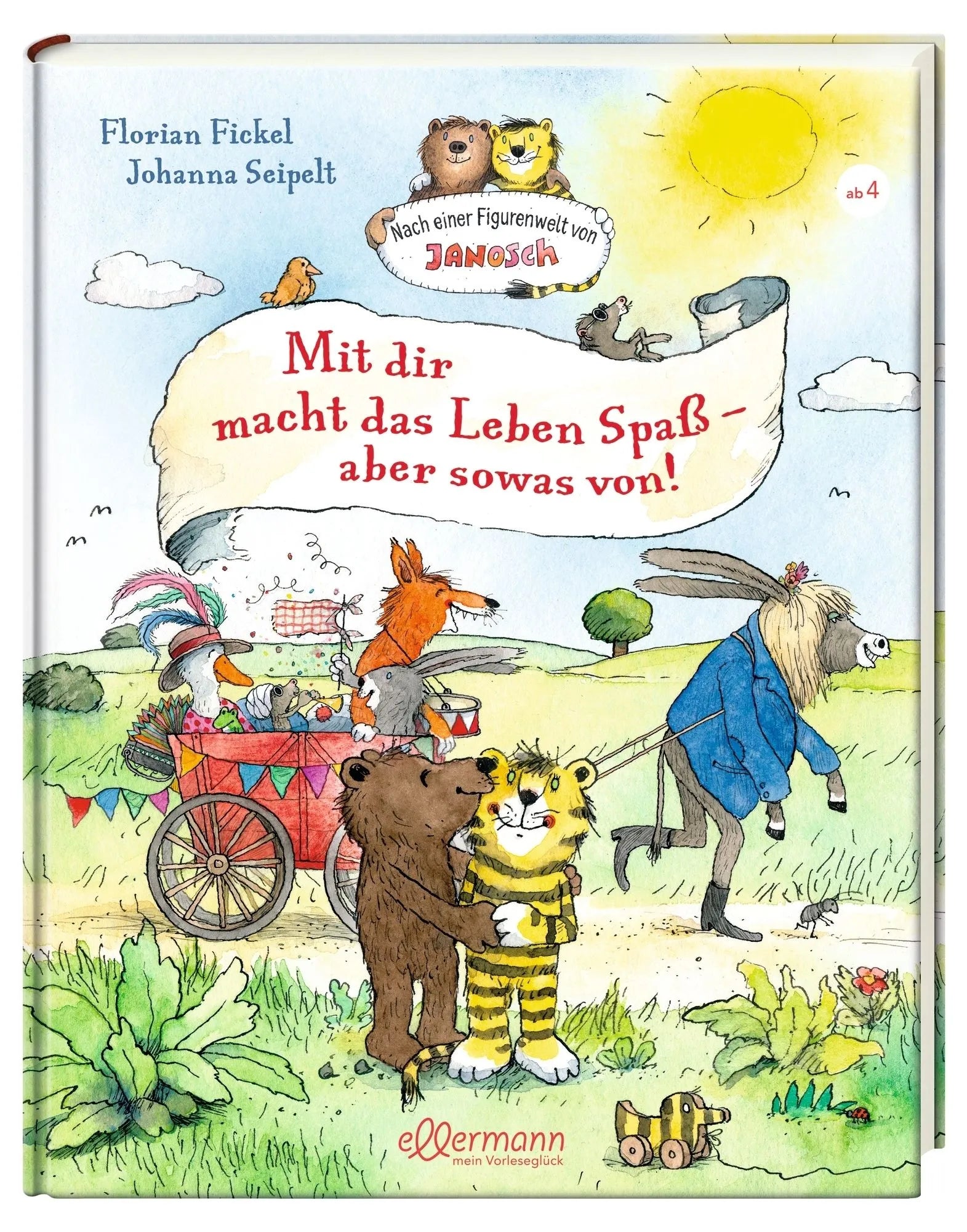 Detailansicht: Nach einer Figurenwelt von Janosch. Mit dir macht das Leben Spaß, aber sowas von! (Hardcover)